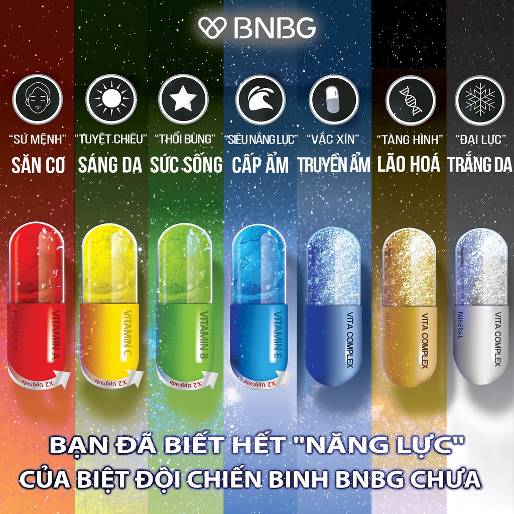 Combo 7 mặt nạ dưỡng da BNBG Mask 30ml x 7