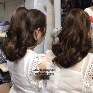 Tóc giả Ngoạm xoăn đuôi lửng 40cm