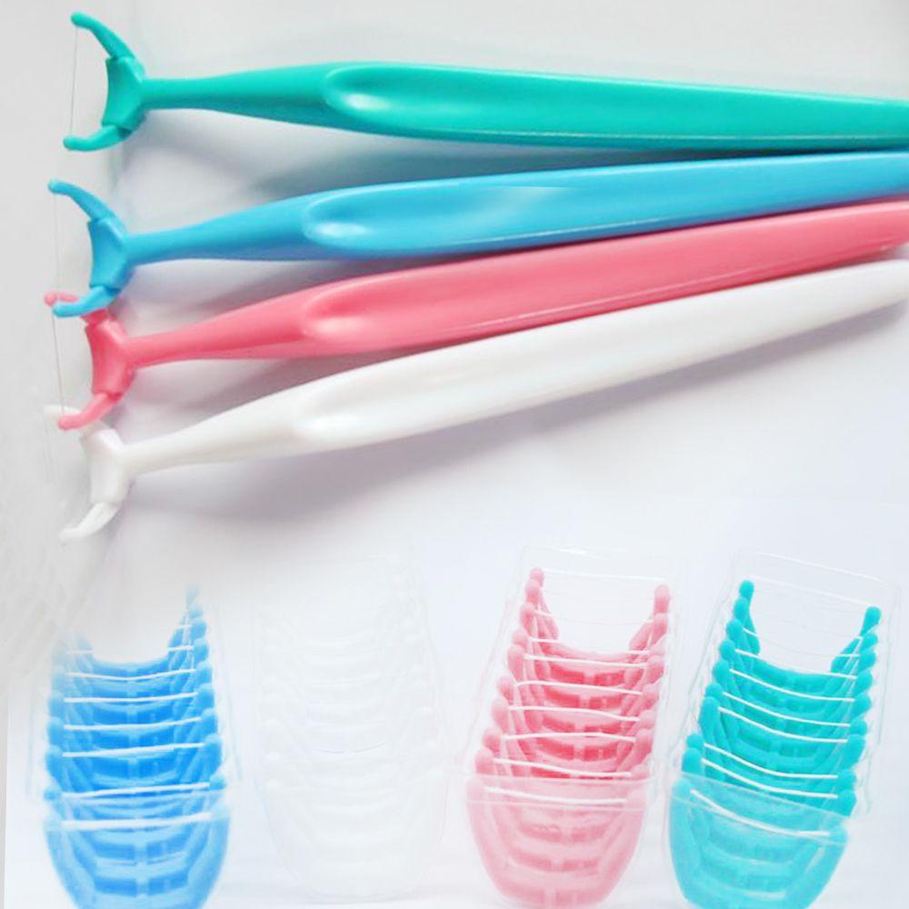 Set 20 Que Chỉ Nha Khoa Dùng Một Lần Loại Bỏ Mảng Bám Làm Sạch Răng Miệng Tiện Lợi