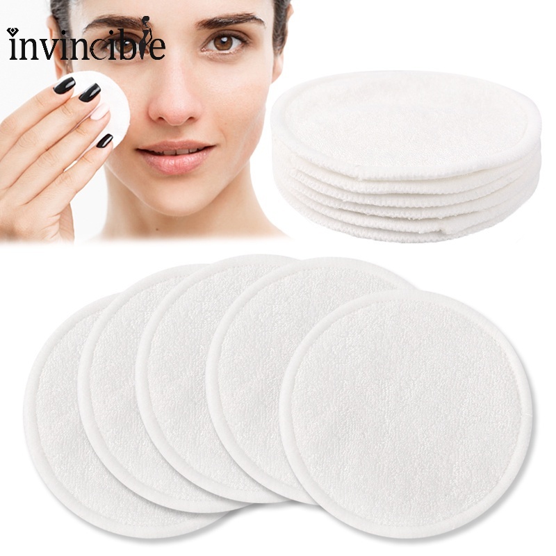 Bông Tẩy Trang Sợi Tre Hình Tròn Có Thể Tái Sử Dụng Chăm Sóc Da