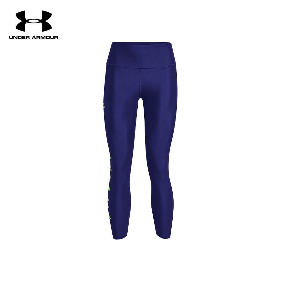 Quần legging thể thao nữ Under Armour HeatGear® Armour No-Slip Waistband Graphic Ankle - 1361013-415