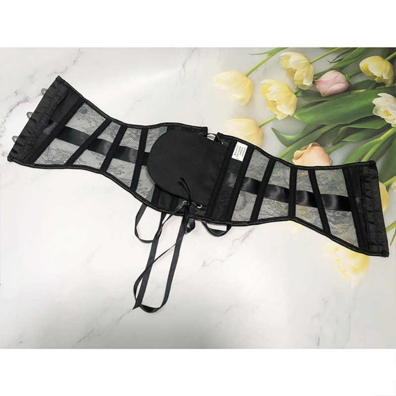 Áo corset định hình eo phối ren quyến rũ cho nữ