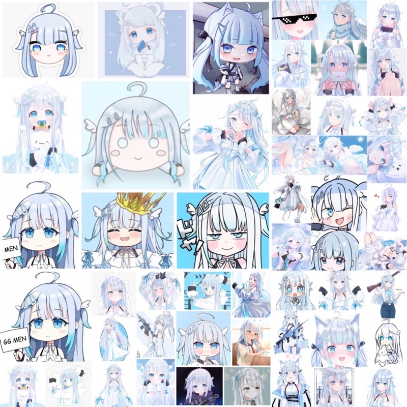 Hình dán Sticker Amatsuka uto Hololive 30-60cái khác nhau