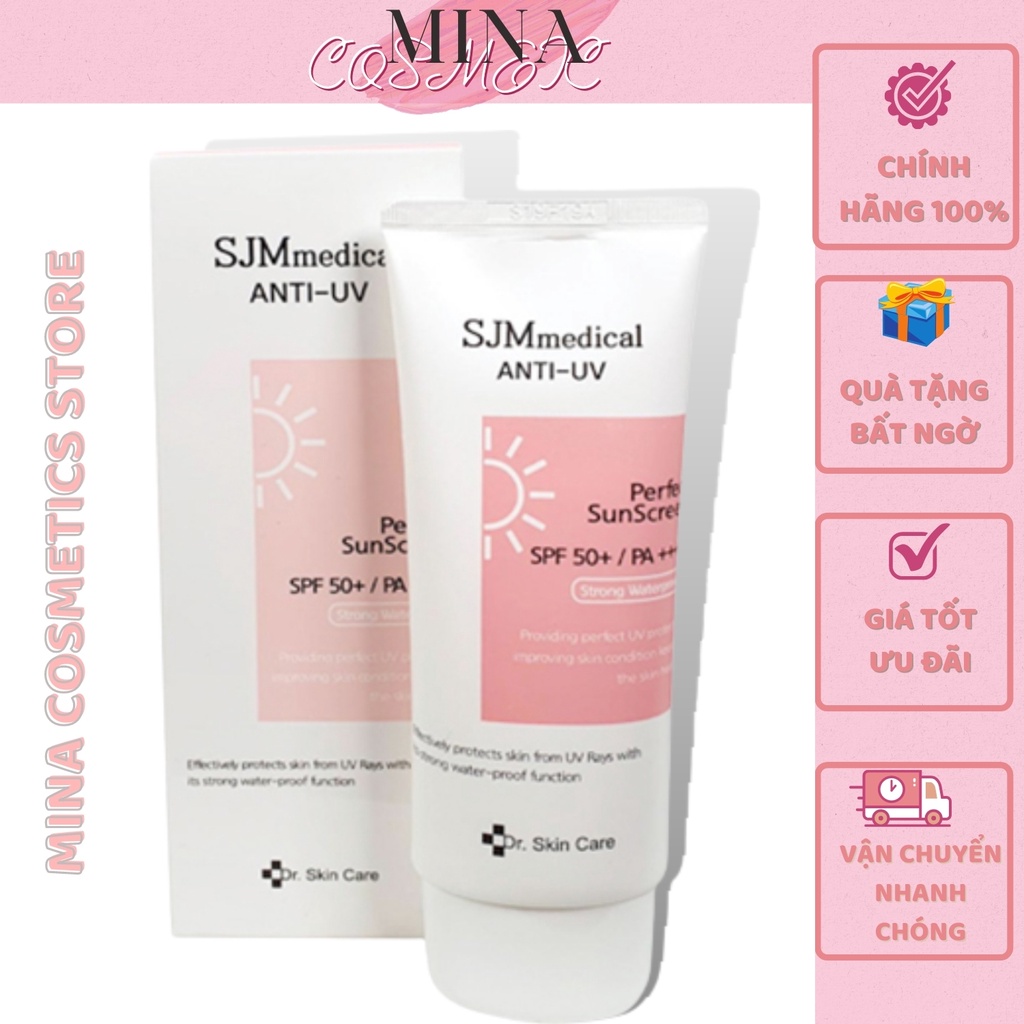 Kem chống nắng [Trắng da -Hàng Auth] Kem chống nắng sjm medical anti-uv suncream