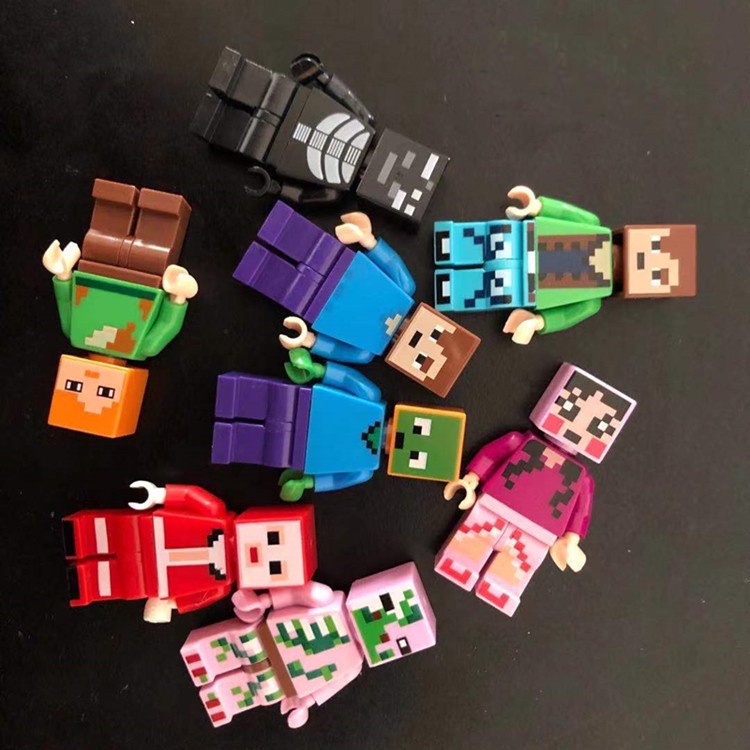 Set 8 Mô Hình  Nhân Vật Trong Minecraft