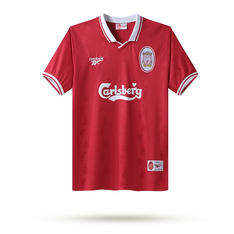 Áo Bóng Đá Ngắn Tay Đội Tuyển Liverpool 96-97 Phong Cách retro Size S-XXL