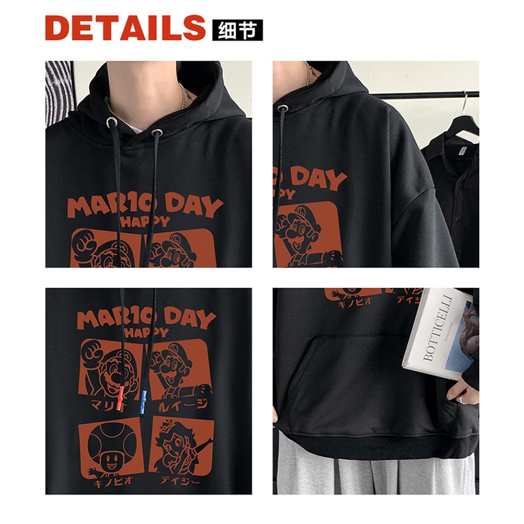 Áo sweater IFNICEFUTURE dài tay dáng rộng phong cách mùa xuân sành điệu cho nam nữ