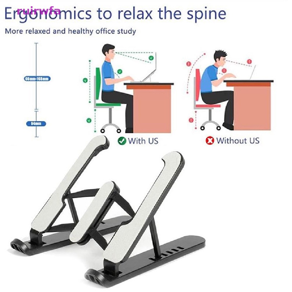 Ruirwfa 1pc Adjustable Tablet PC Stand Tablet Holder Laptop Cooling Stand Foldable Stand NEW