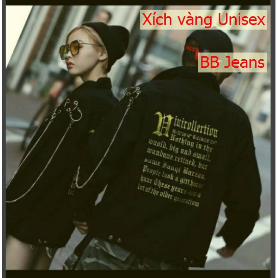 [Top 6] Áo khoác jean đen form rộng thời thượng hot cho nam nữ áo cặp tại Panda Style