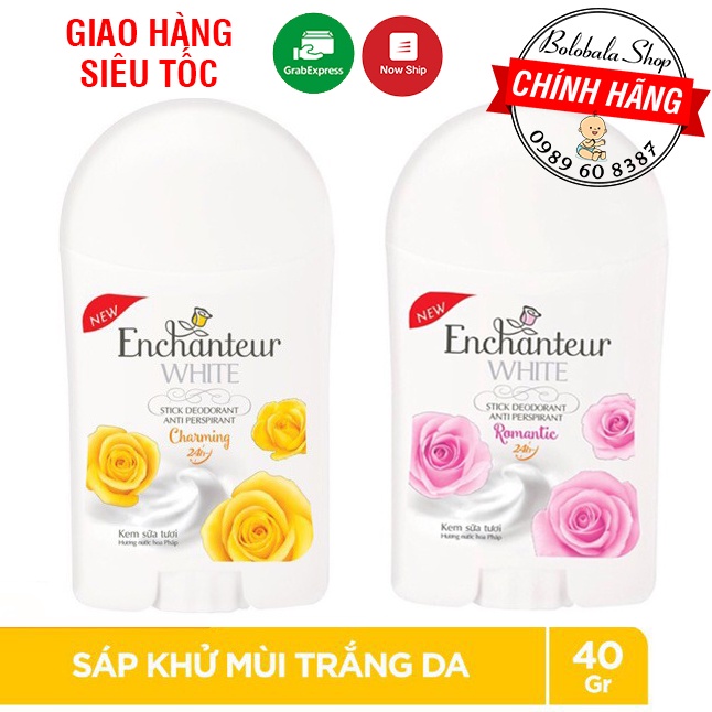 Sáp khử mùi trắng da Enchanteur 40g