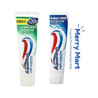 Kem đánh răng Nhật Bản Aquafresh bạc hà 160g KDRANB160-03