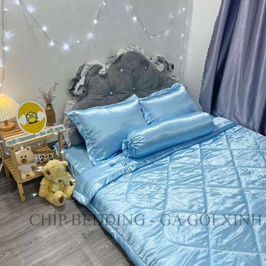 TRỌN BỘ DRAP PHI LỤA THÁI TUẤN HÀNG LOẠI 1 - XANH DA TRỜI - ĐỦ KÍCH THƯỚC( ẢNH THẬT SHOP CHỤP) Chưa Có Đánh Giá 1 Đã Bán