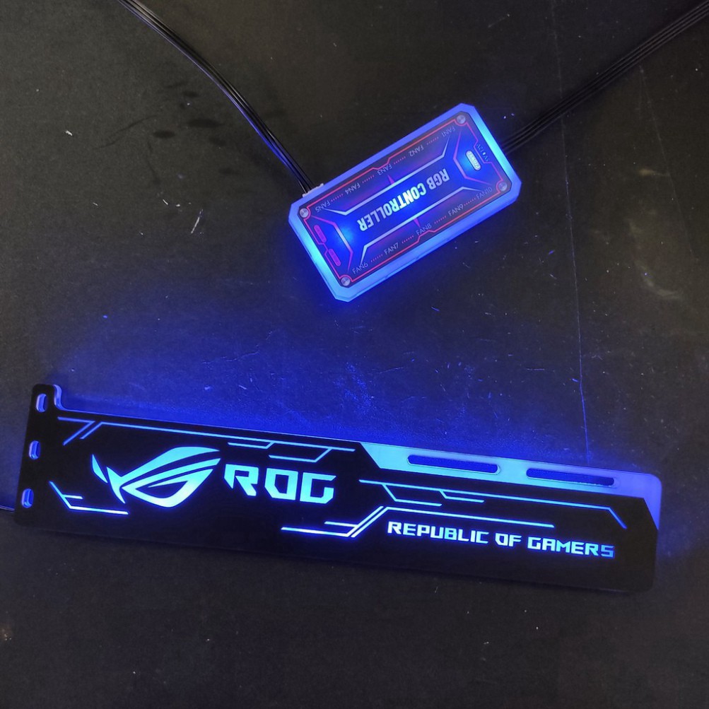 💥  Đỡ chống xệ card màn hình logo ROG Led RGB đồng bộ Hub 0 Controller 0 | BigBuy360 - bigbuy360.vn