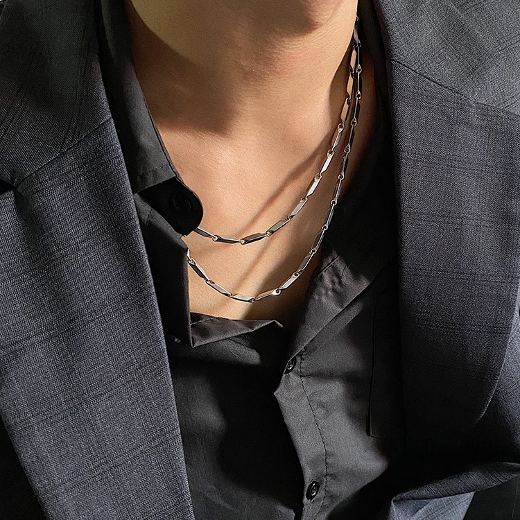 Vòng cổ nam nữ titan dây chuyền unisex Xích Trơn Punstore thời trang titan màu bạc đẹp không gỉ - Vòng Cổ Xích Trơn