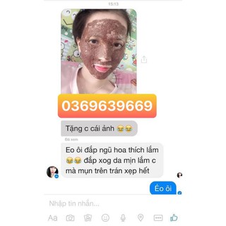 Mặt nạ ngũ hoa hạt tina lê