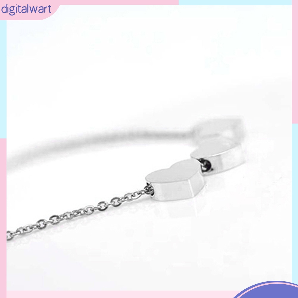 Dây chuyền hợp kim mặt 3 trái tim nhỏ xinh xắn dễ thương dành cho nữ