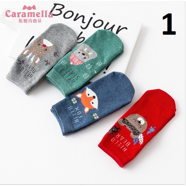 Set 4 đôi tất nữ Caramella
