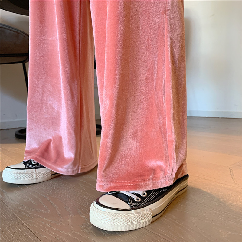 Korean Fashion Women's Wide-Leg Pants Casual Loose Straight Drape Mopping Long Trousers | BigBuy360 - bigbuy360.vn