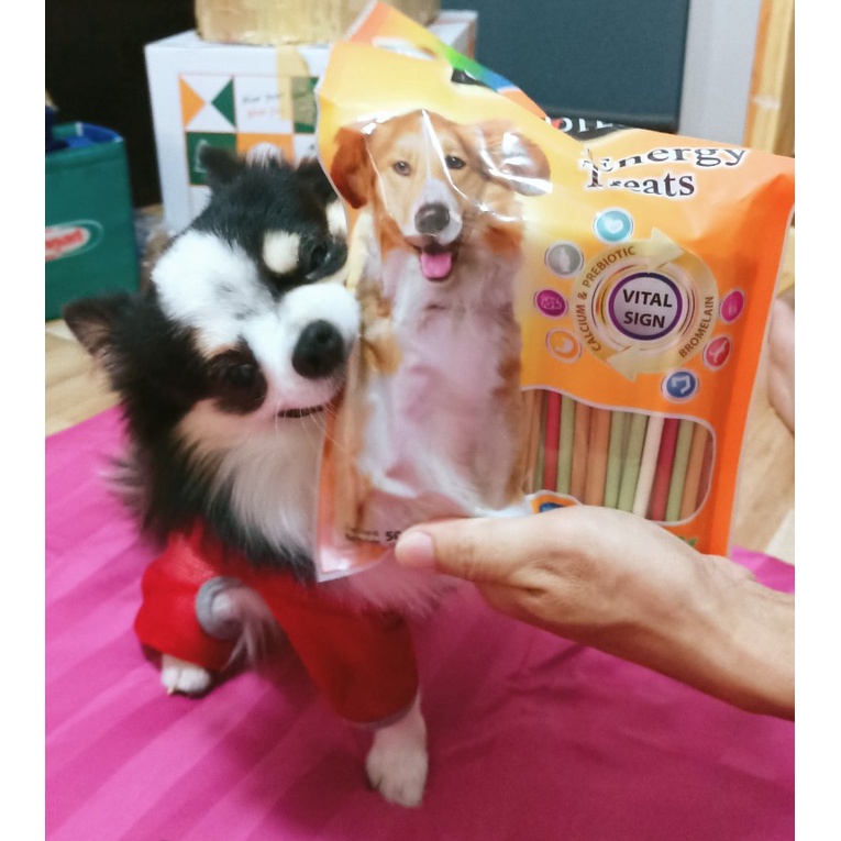 BÁNH THƯỞNG GOODIES HÌNH QUE NHỎ BỔ SUNG CANXI CHĂM SÓC RĂNG THƠM MIỆNG CHO CHÓ 500G