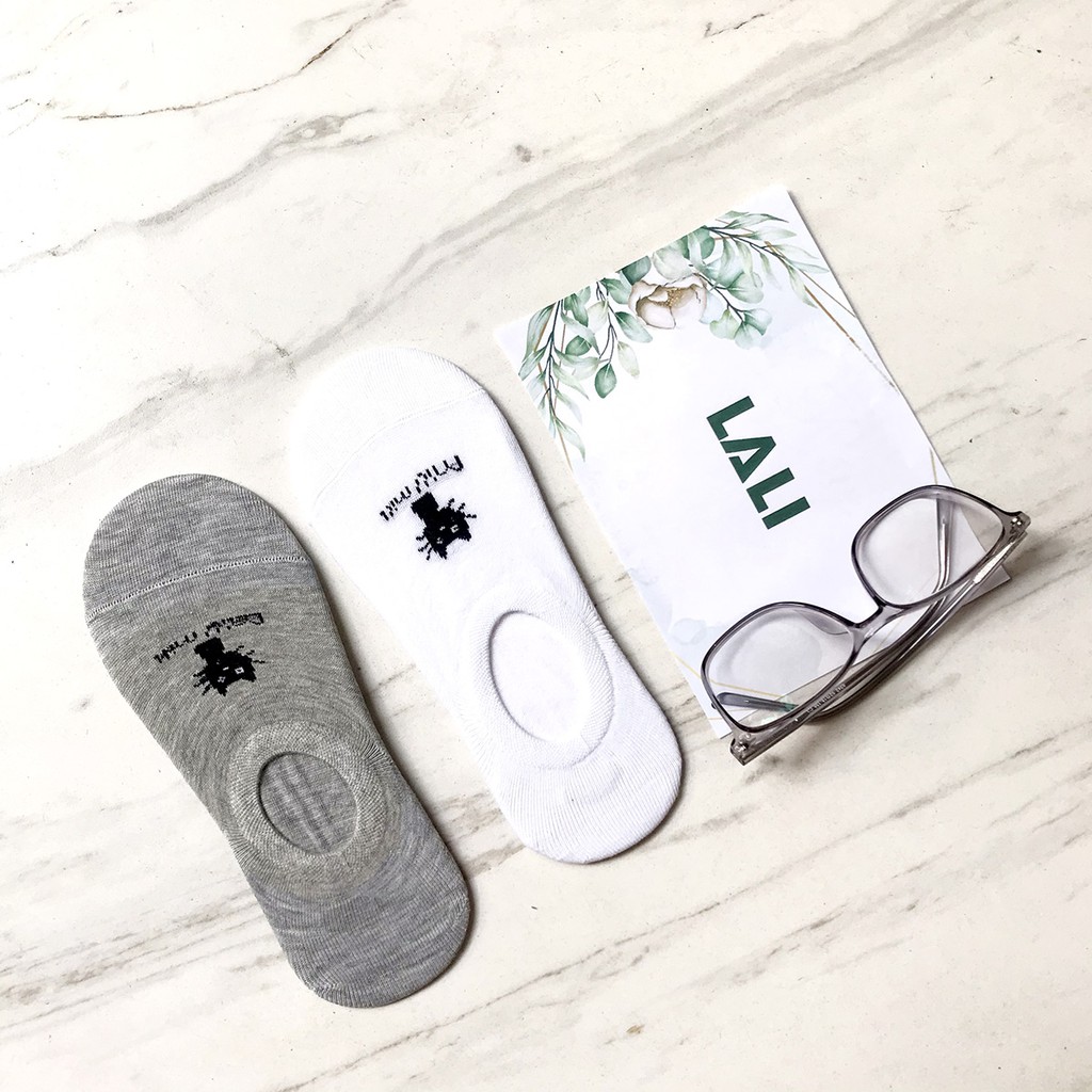 Vớ nữ cổ ngắn thêu dễ thương , tất nữ cổ ngắn xinh xắn