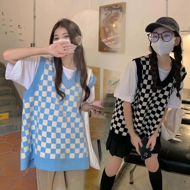 Áo Sweater Dệt Kim Sát Nách Kiểu Retro Nhật Bản Thời Trang Xuân Thu Cho Nữ