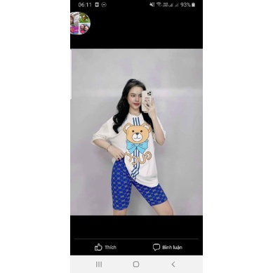 Bộ Ngố Gấu Thun Nhiều Mẫu Chất Đẹp