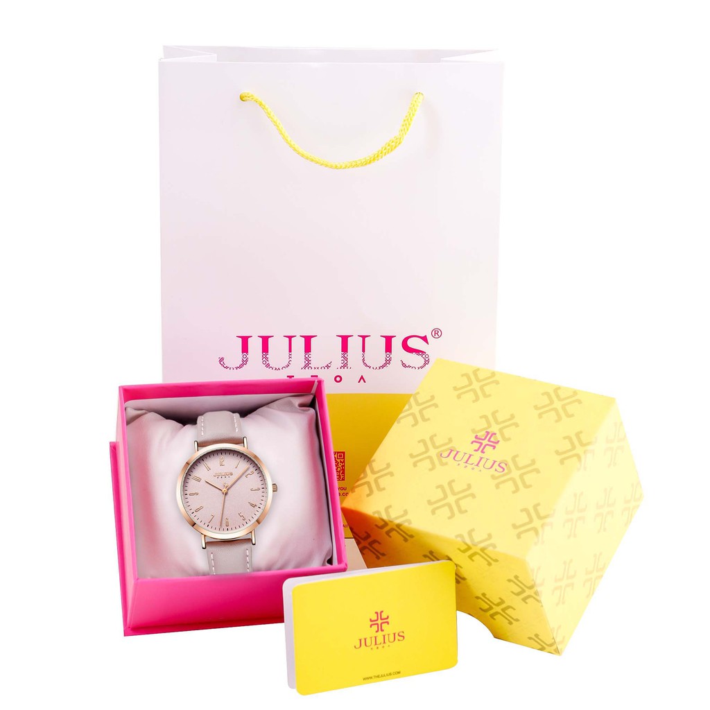 Đồng hồ nữ chính hãng JULIUS Hàn Quốc JA-1017D (Hồng)