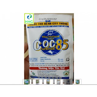 GÓI 20G CURENOX OC 85 WP - PHÒNG TRỊ NẤM BỆNH, DIỆT VI KHUẨN, TĂNG CƯỜNG THÊM VI LƯỢNG ĐỒNG GIÚP CÂY PHÁT TRIỂN TỐT, TĂN