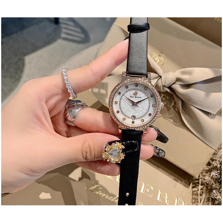 [Mã FAMAYFA2 giảm 10K đơn 50K] Đồng hồ nữ DACR Mashali hàng chính hãng dây da sang trọng | BigBuy360 - bigbuy360.vn