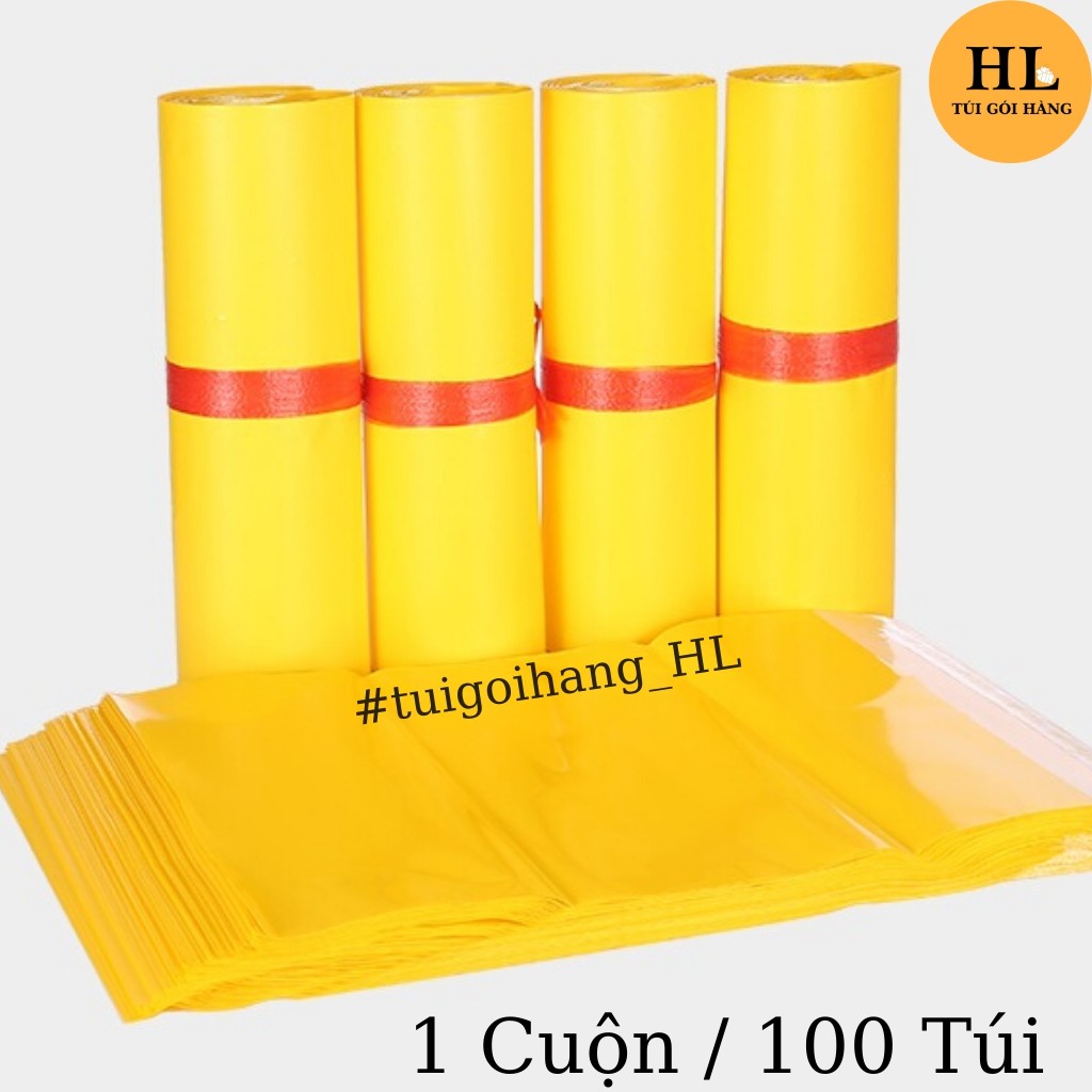 Túi gói hàng chất lượng cao cấp size 25x35 màu vàng TUIGOIHANGHL