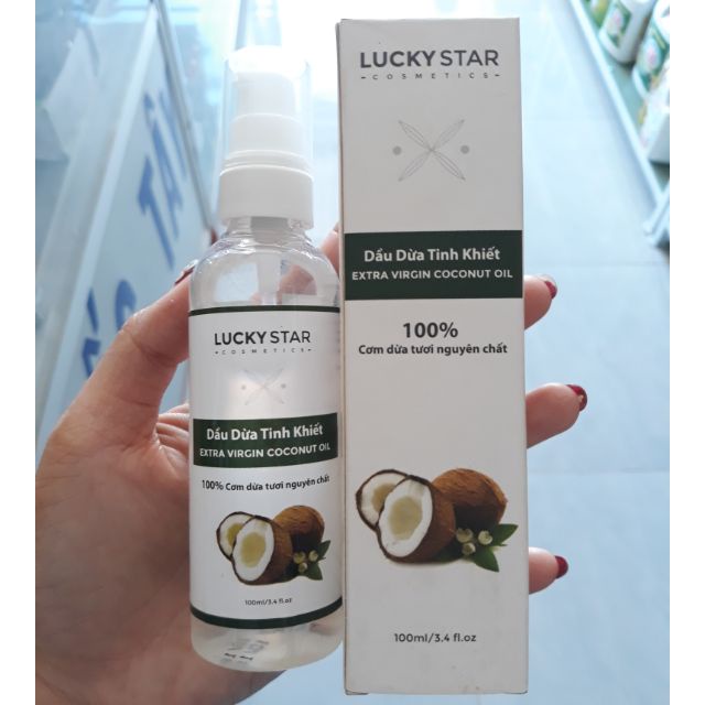 Tinh dầu dừa Lucky Star Extra Virgin Coconut Oil 100ml