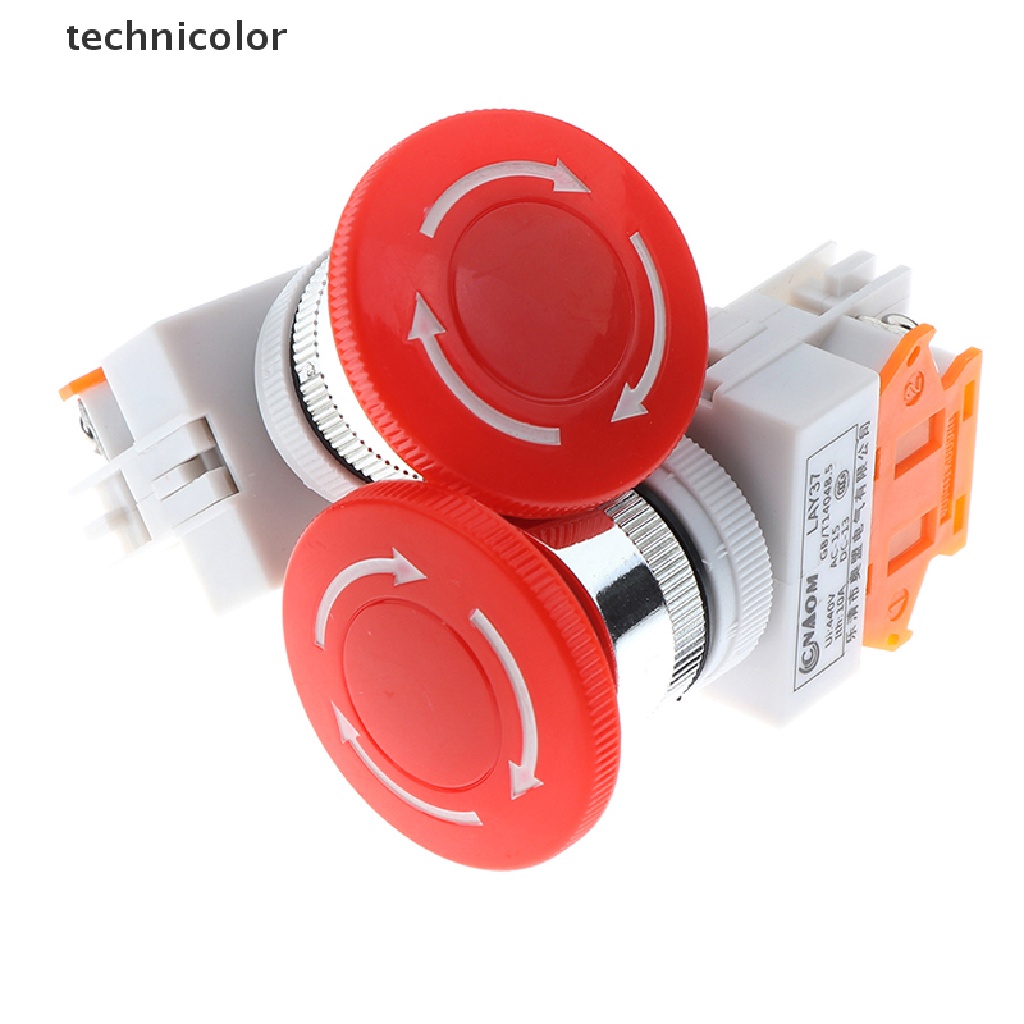 1 Nút Công Tắc Nhấn Khẩn Cấp 10A LAY37 Hình Nấm
