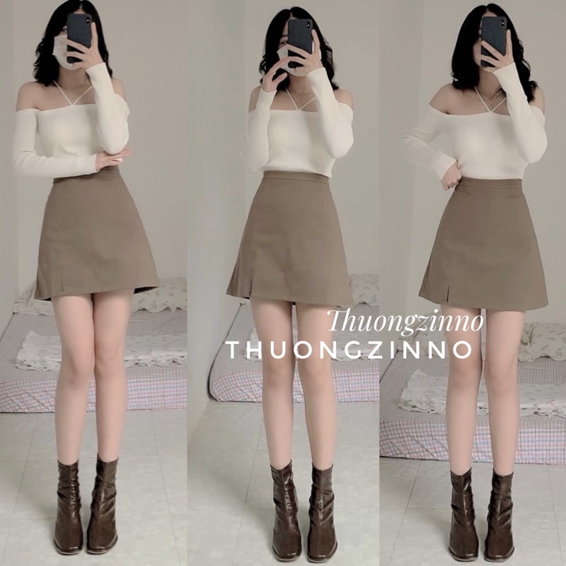HÀNG CHẤT LƯỢNG CAO] Chân váy Sunny nữ chư A cạp cao dáng ngắn ulzzang Chân váy ôm mông tôn dáng