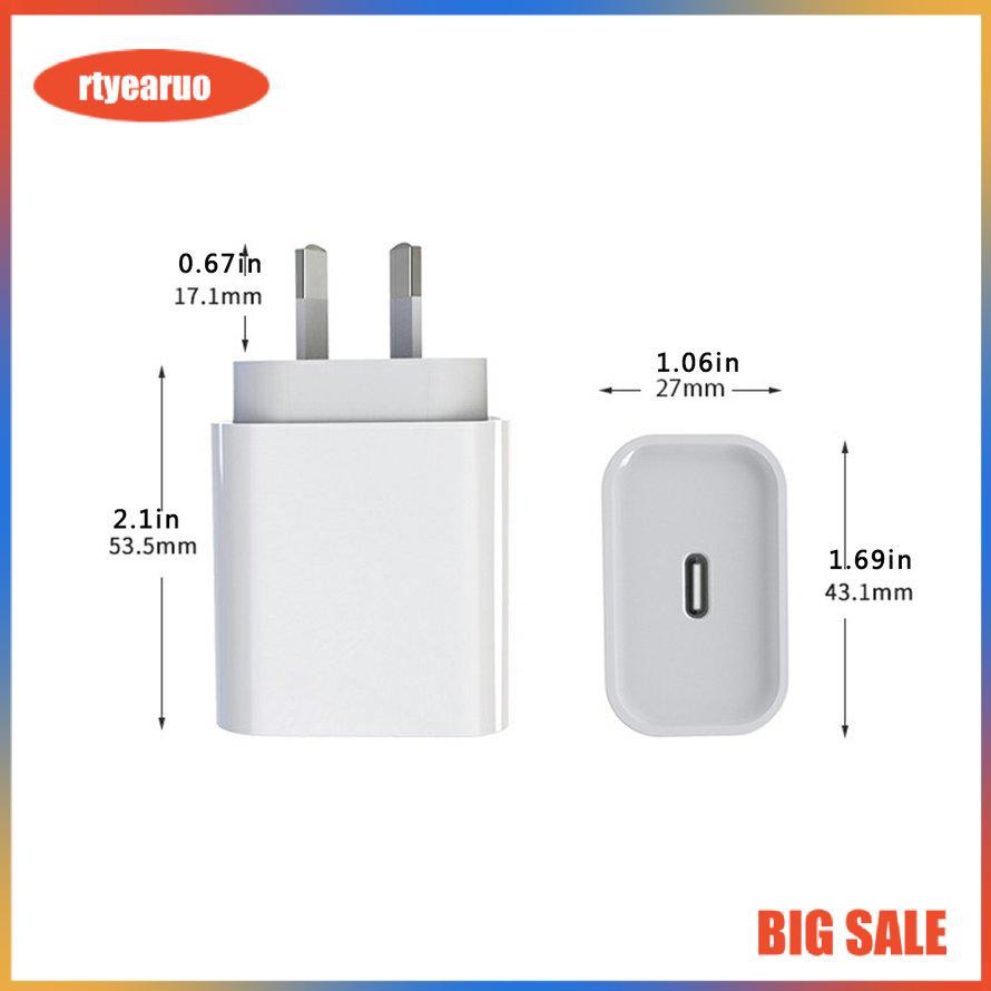 Travel Mobile Phone Charger Standard 18W Smart Charging Head For IPhone 12