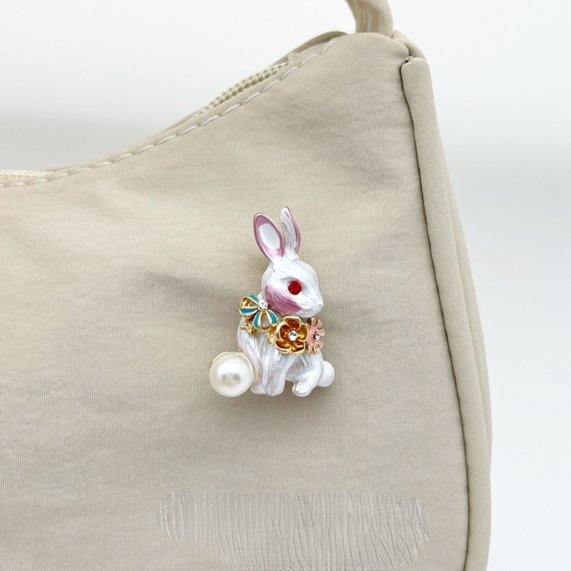 Ghim Cài Áo Hình Thỏ Dễ Thương Dành Cho Nam