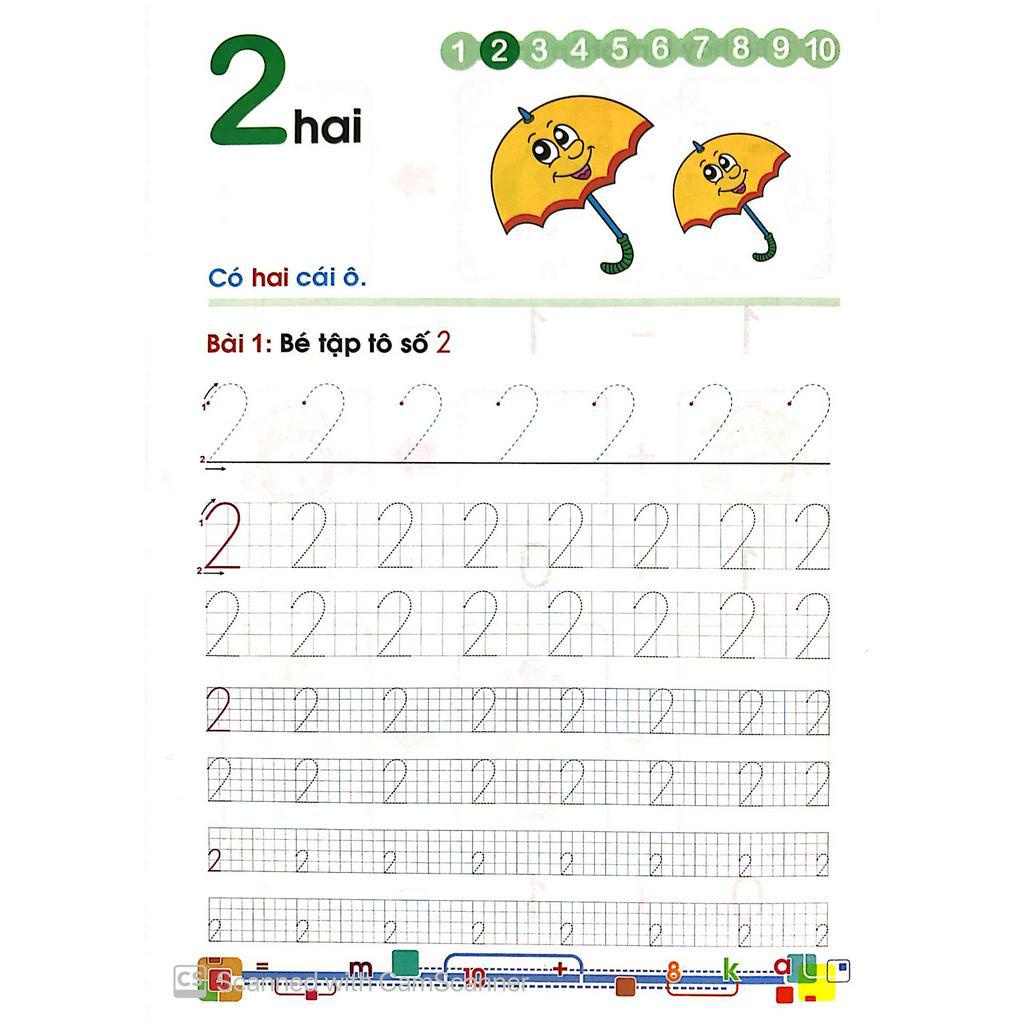 Sách Tủ Sách Bé Vào Lớp 1 - Bé Học Toán