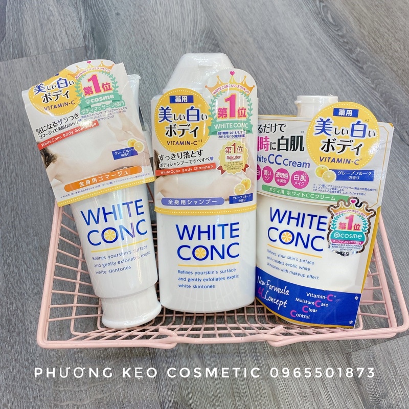 Combo Dưỡng Trắng Toàn Thân Nhà White ConC Nhật Bản