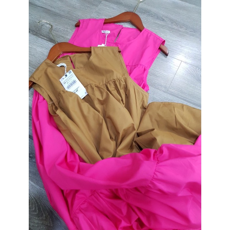 Đầm babydoll đuôi cá midi ZARA