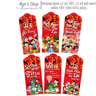 Túi phong bao lì xì tết, lì xì chúc mừng năm mới tết tân sửu