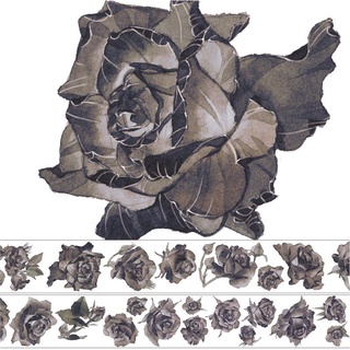 Đoạn chiết hình dán washi tape hoa hồng