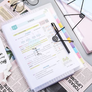 Bìa đựng tài liệu khổ A4 trong suốt nhiều lớp tiện dụng cho nữ sinh