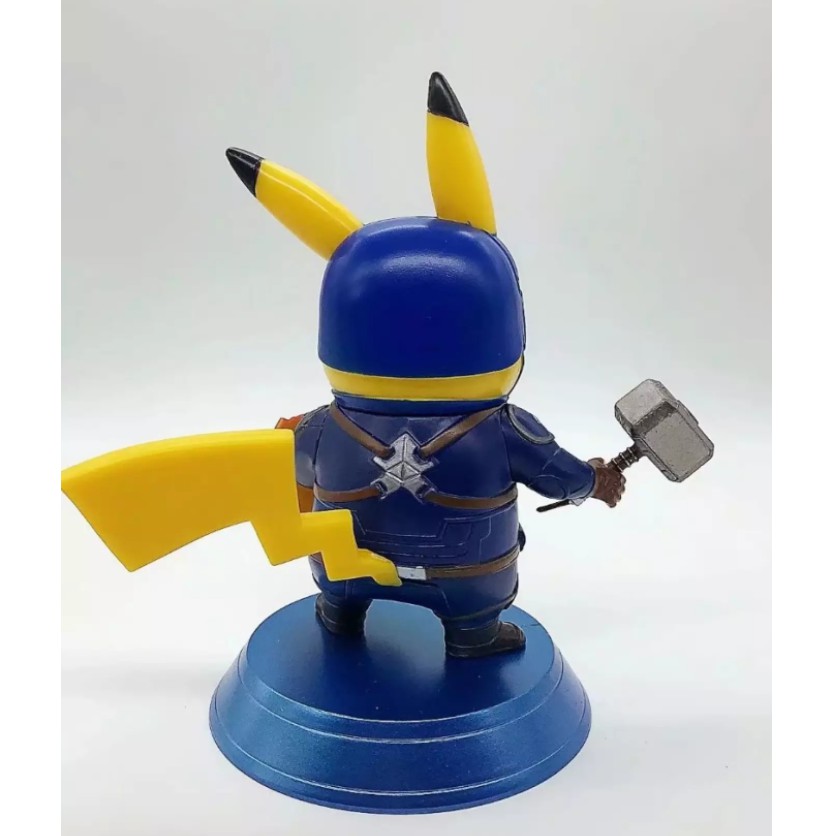 (Hết hàng) Mô hình pokeqon Pikachiu captain size 18Cm