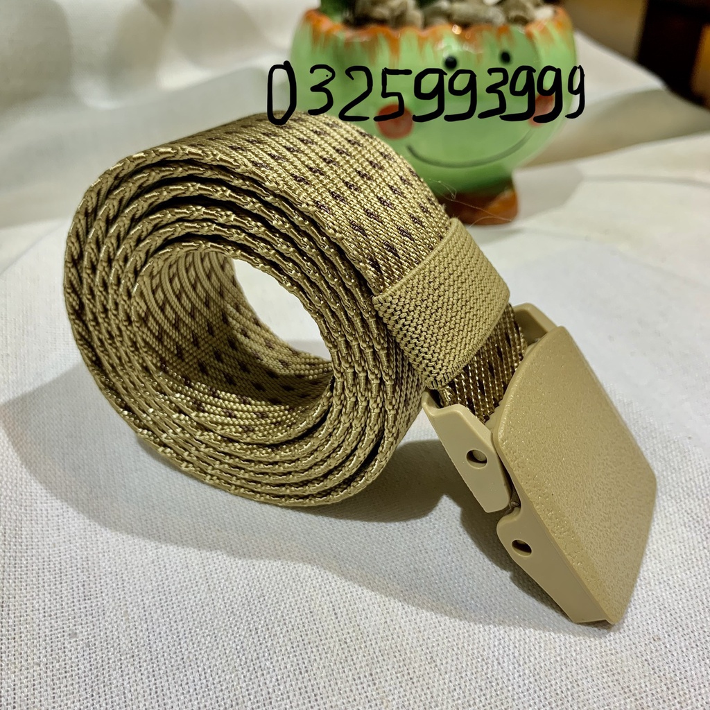 Thắt Lưng Nam – Chất Liệu Vải Dù Đầu Khóa Nhựa Trơn – Trẻ Trung Năng Động