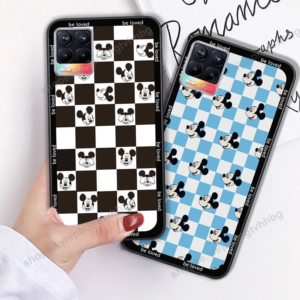 Ốp lưng Realme 8 / Realme 8 Pro  ốp họa tiết trái tim caro, chuột mikey thể thao cực đẹp cute cực bền bỉ