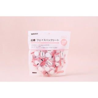 Mặt Nạ Giấy Nén Miniso 100 Viên Nhật Bản