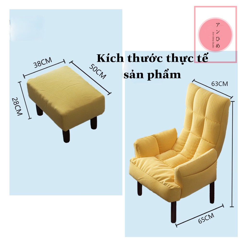 Ghế Sofa Lười Đọc Sách, Ghế Lười Thư Giãn Phong Cách Retro Bắc Âu