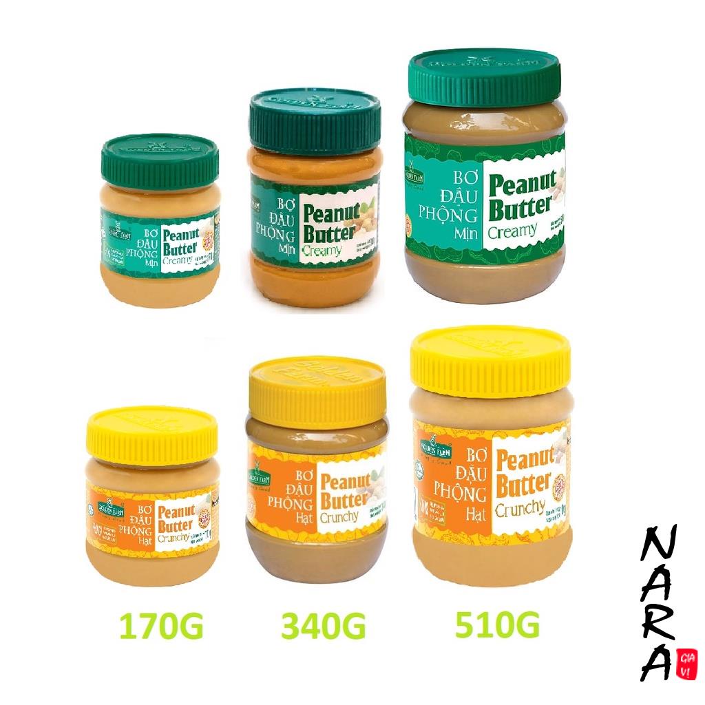 Bơ đậu phộng Golden Farm 170g, 340g, 510g