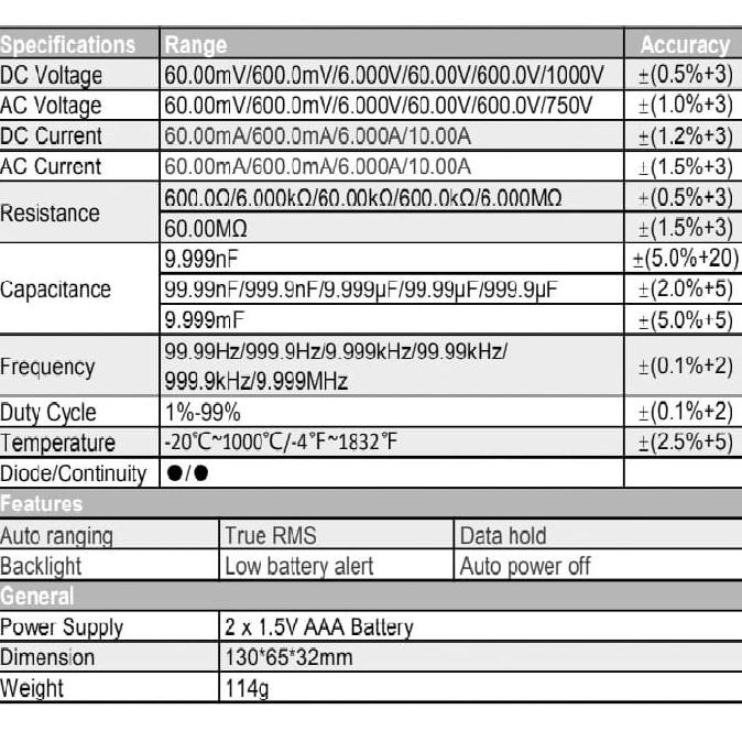 ⚡️𝗙𝗿𝗲𝗲 𝗦𝗵𝗶𝗽⚡️Đồng hồ đo vạn năng ZOYI ZT102 AC/DC Điện Áp Nhiệt Độ Ohm Diode Tần Số Bảo Hành 5 năm