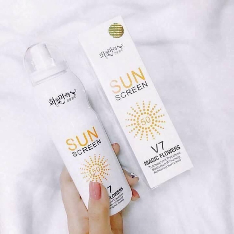 XỊT CHỐNG NẮNG V7 SUN SCREEN HÀN QUỐC 200ml