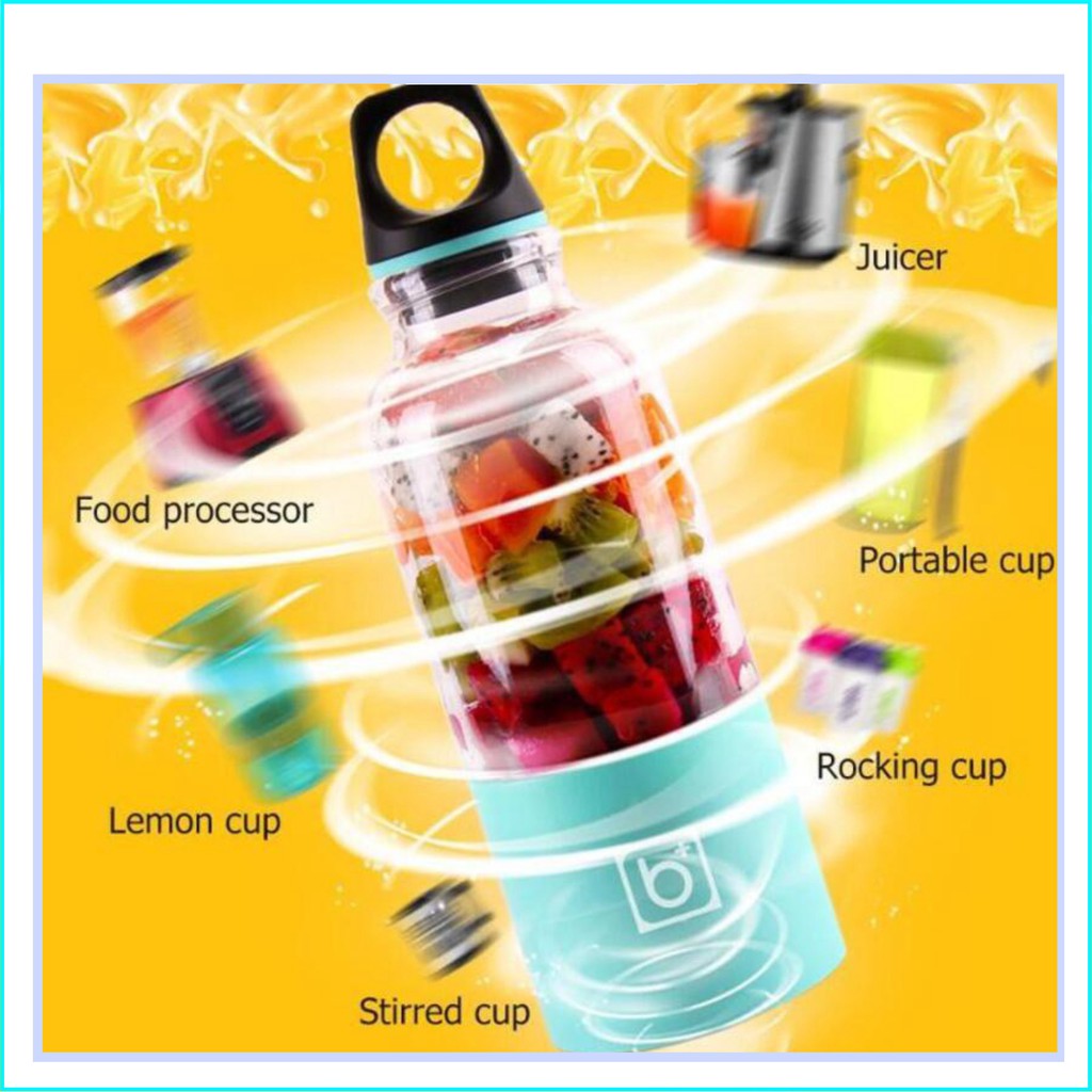 Máy Say Sinh Tố Cầm Tay Mini Sạc Pin BINGO JUICER CUP 500Ml